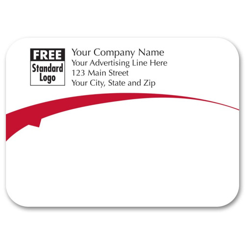 Red Advertising and Mailing Label Red Advertising and Mailing Label