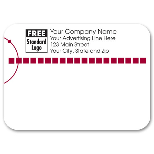 Classy Design Red Mailing Label Classy Design Red Mailing Label