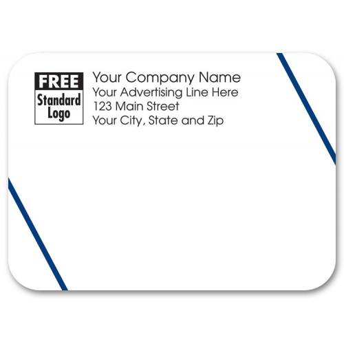Angled Navy Mailing Labels Angled Navy Mailing Labels