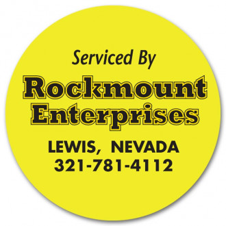 Round Advertising Labels