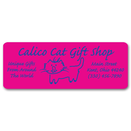 Bright Paper Stock Rectangle Label Bright Paper Stock Rectangle Label