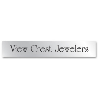 Weatherproof Chrome Labels