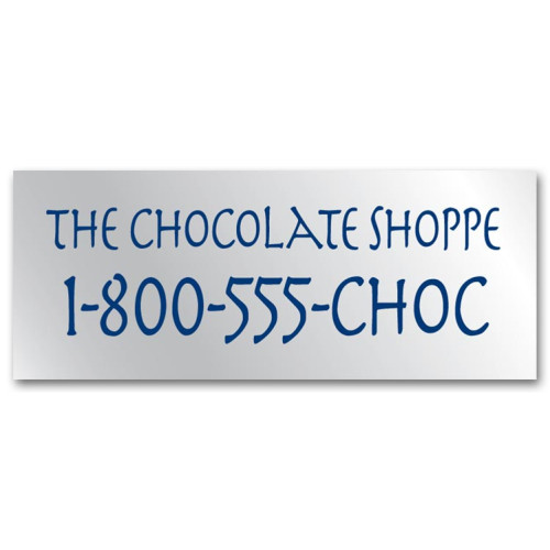 Square Corner Chrome Labels Square Corner Chrome Labels