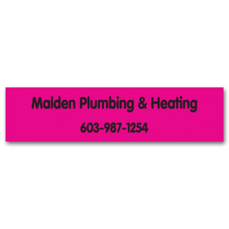 Bright Pink Business Contact Paper Labels