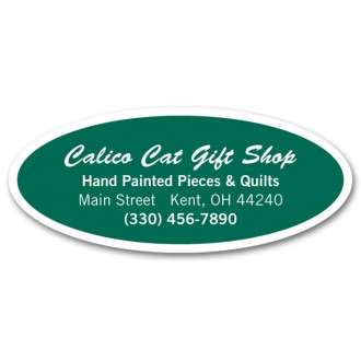 Paper Imprinted Oval Labels