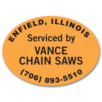 Custom Oval Paper Stickers