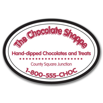 Color Oval Label Stock