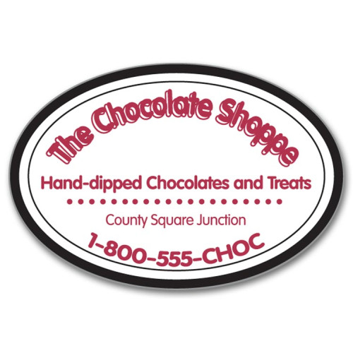 Color Oval Label Stock 