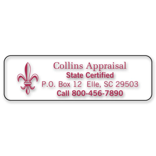 Rectangular Polyester Advertising Labels Rectangular Polyester Advertising Labels