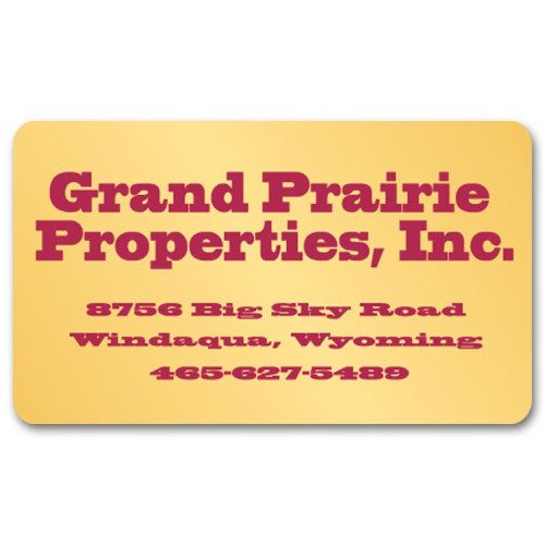 Rectangular Polyester Color Labels Rectangular Polyester Color Labels