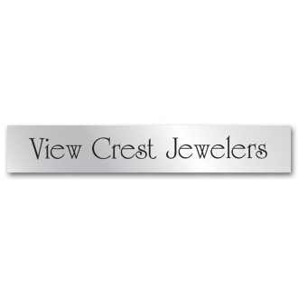 Business Square Corner Poly Label