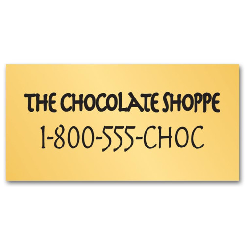 Square Corner Business Contact Poly Labels Square Corner Business Contact Poly Labels