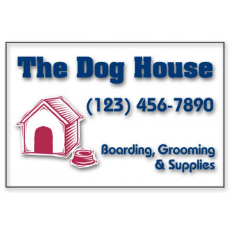 Square Corner Business Poly Label