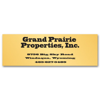 Business Address Poly Label