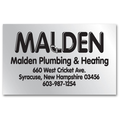 Poly Square Corner Business Label Poly Square Corner Business Label