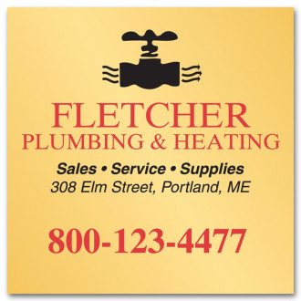 Square Corner Large Business Labels