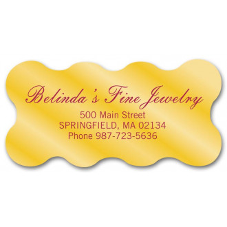Scallop Business Address Poly Label