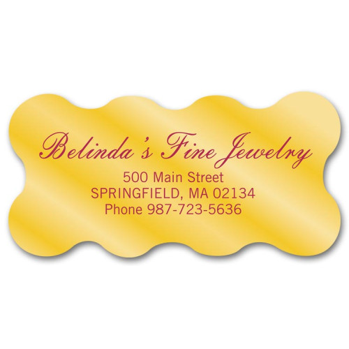 Scallop Business Address Poly Label Scallop Business Address Poly Label