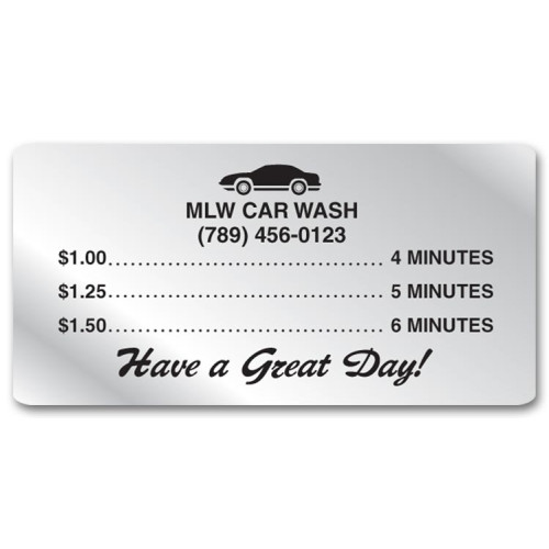 Rectangular Weatherproof Stickers Rectangular Weatherproof Stickers