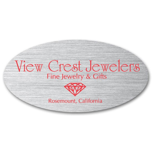 2 Inch Oval Weatherproof Label 2 Inch Oval Weatherproof Label
