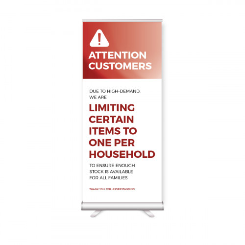 Limited Products Shelf Card Rack Card 4" x 9" Red Pack of 500 