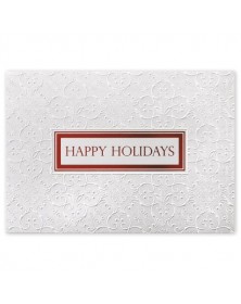 Embossed Satin Holiday Card 