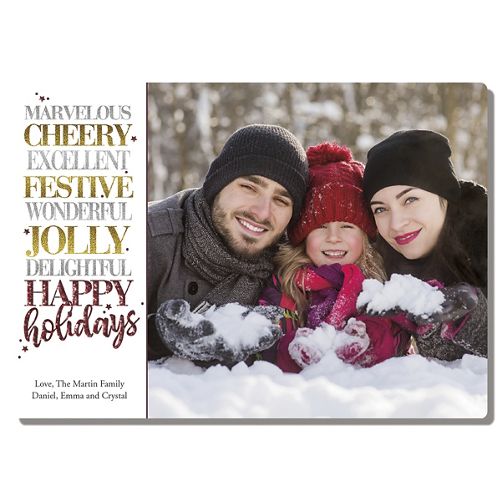 Beyond Expectations Holiday Flat Photo Cards 