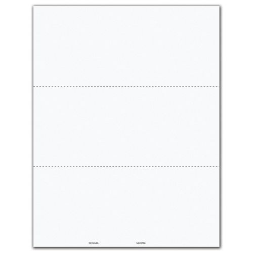 Bulk Laser 1099 NEC Blank Copy Backer Sheet 2UP S/B 3UP Bulk Laser 1099 NEC Blank Copy Backer Sheet 2UP S/B 3UP