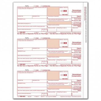 Bulk Laser 1099 NEC Federal Copy A
