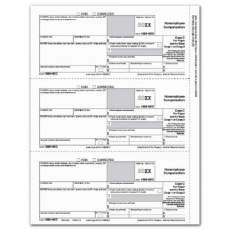 Bulk Laser 1099 NEC Payer & State Copy C