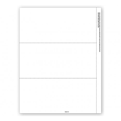 Bulk Laser 1099-NEC 3Up Blank Copy B Backer Cut Sheet with Stub Bulk Laser 1099-NEC 3Up Blank Copy B Backer Cut Sheet with Stub