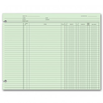 Accounting Ledger Sheets - End Balance