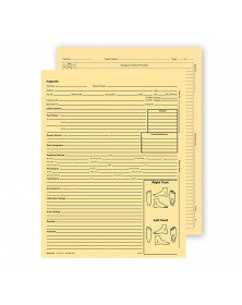 Podiatry Exam Record Form Without Account Record 