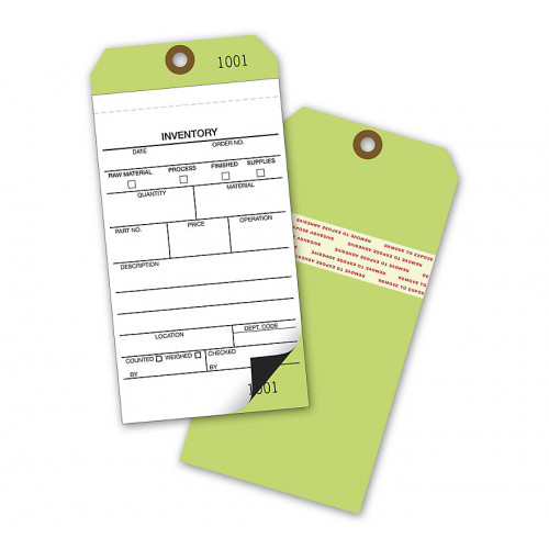 Inventory Tags W Carbons Colored 