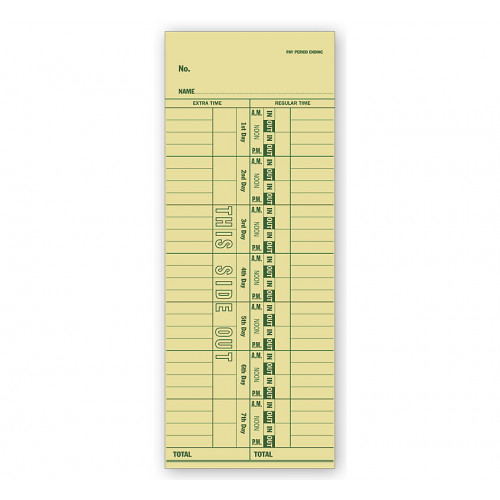 Weekly Time Card Weekly Time Card