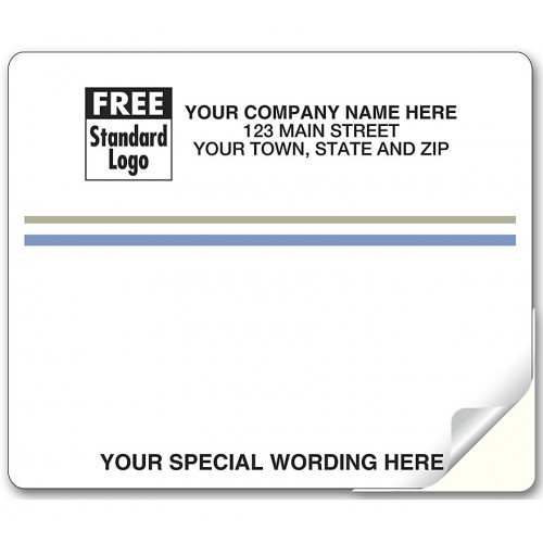 Laser Blue And Gray Stripe Mailing Label Laser Blue And Gray Stripe Mailing Label