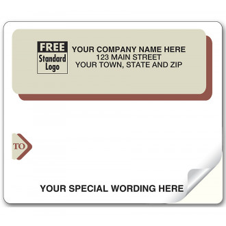 Laser Burg Gray Mail Label