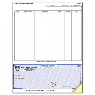 High Security Laser Btm A/P Check 7.5 Voucher