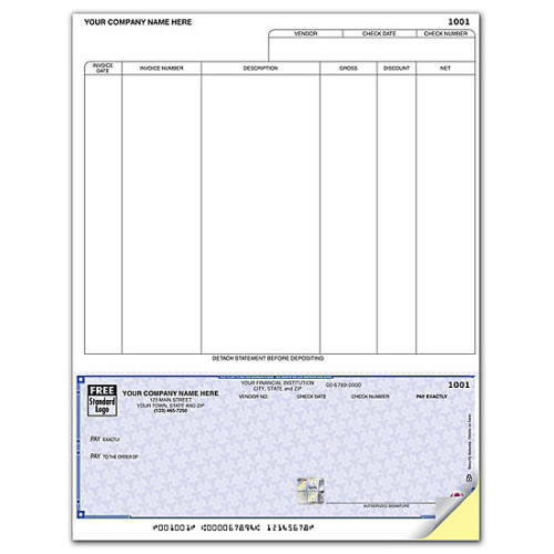 High Security Laser Btm A/P Check 7.5 Voucher High Security Laser Btm A/P Check 7.5 Voucher