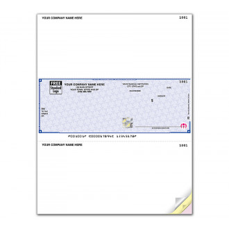 High Security Laser Middle Check, Compatible with Peachtree