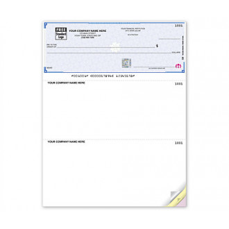 High Security Laser Top Check With Lines