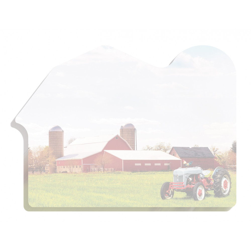 Souvenir® goingreen™ 4" x 3" Die Cut Sticky Note™, 25 sheet