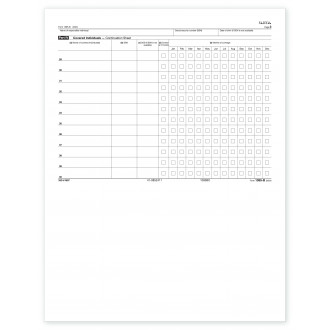 Laser 1095-B ACA Continuation Sheet, Employee Copy