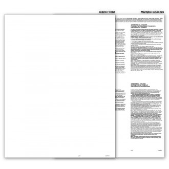Laser 1099 BLANK with Multiple Backers, Bulk