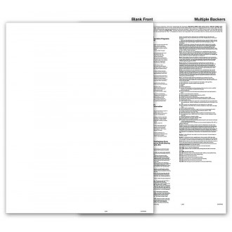 Laser 1099 BLANK with Multiple Backers, Bulk