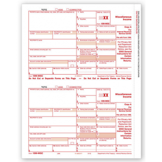 Laser 1099 MISC Income, Federal Copy A
