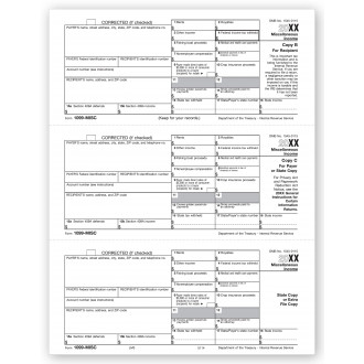3 Up Laser 1099 MISC Income