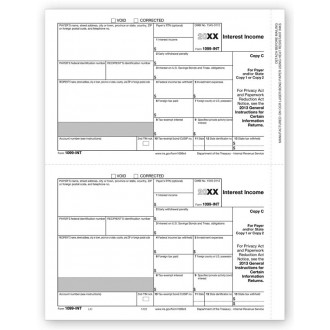Laser 1099 INT Income, State Copy C, Bulk