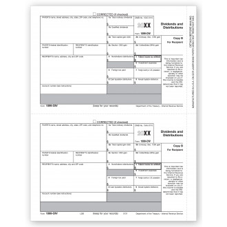 Laser 1099 DIV Income, Recipient Copy B