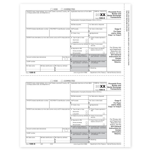 Laser 1099 B, State Copy C Laser 1099 B, State Copy C